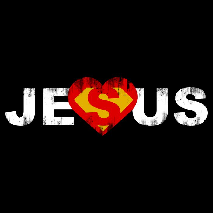 Jesus Superhero Christianity Poster
