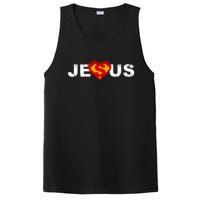 Jesus Superhero Christianity PosiCharge Competitor Tank