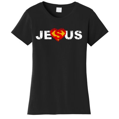 Jesus Superhero Christianity Women's T-Shirt