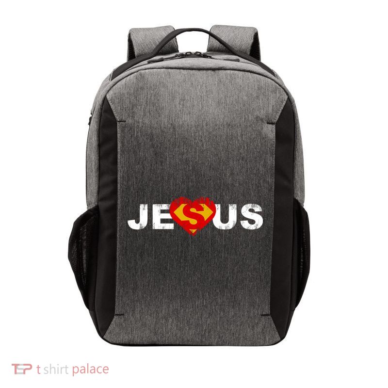 Jesus Superhero Christianity Vector Backpack