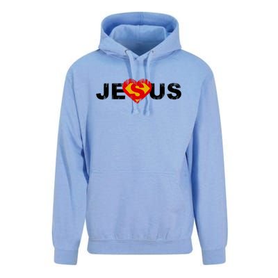 Jesus Superhero Christianity Unisex Surf Hoodie