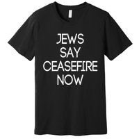 Jews Say Ceasefire Now American Jews Design Premium T-Shirt