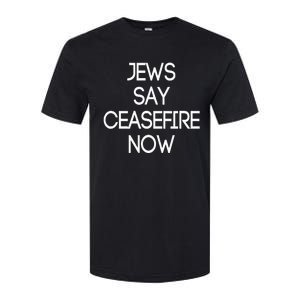 Jews Say Ceasefire Now American Jews Design Softstyle CVC T-Shirt