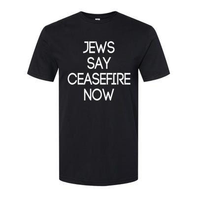 Jews Say Ceasefire Now American Jews Design Softstyle® CVC T-Shirt