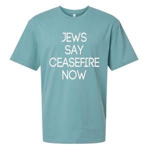 Jews Say Ceasefire Now American Jews Design Sueded Cloud Jersey T-Shirt