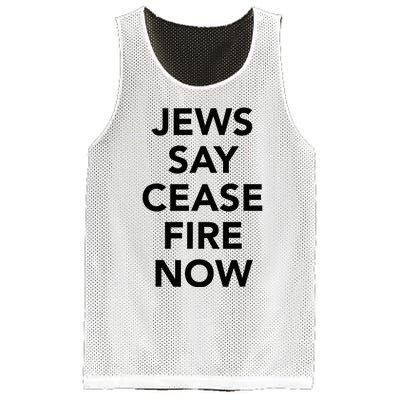 Jews Say Cease Fire Now  Mesh Reversible Basketball Jersey Tank