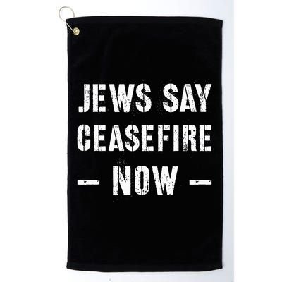JEWS SAY CEASEFIRE NOW!  Golf Towel