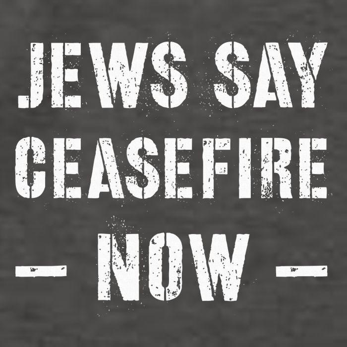JEWS SAY CEASEFIRE NOW!  Vector Backpack