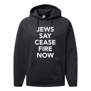 Jews Say Cease Fire Now Costume Performance Fleece Hoodie