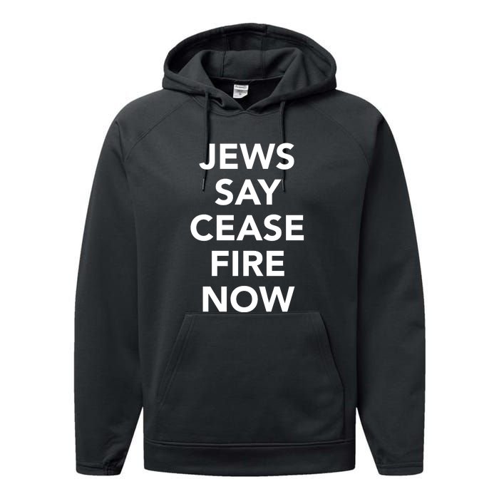 Jews Say Cease Fire Now Costume Performance Fleece Hoodie