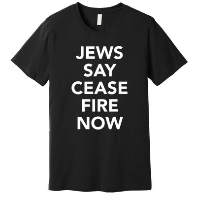 Jews Say Cease Fire Now Costume Premium T-Shirt