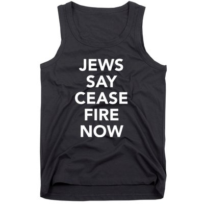 Jews Say Cease Fire Now Costume Tank Top