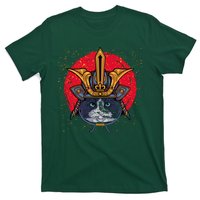 Japanese Samurai Cat Vintage T-Shirt