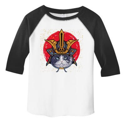 Japanese Samurai Cat Vintage Toddler Fine Jersey T-Shirt