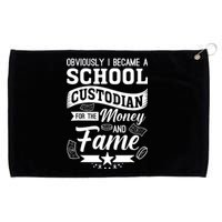 Janitor School Custodian School Janitor Funny Custodian Grommeted Golf Towel