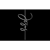 Jesus Signature Cross Script Christ Easter Bumper Sticker