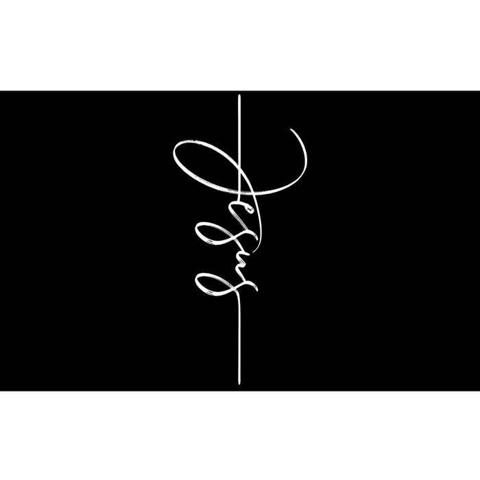 Jesus Signature Cross Script Christ Easter Bumper Sticker