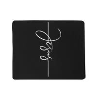 Jesus Signature Cross Script Christ Easter Mousepad