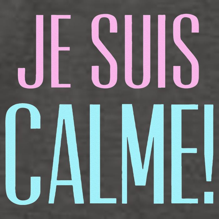 Je Suis Calme I Am Calm! Vector Backpack