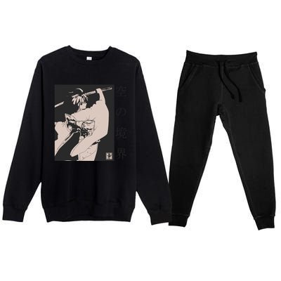 Japanese Samurai Copy Premium Crewneck Sweatsuit Set