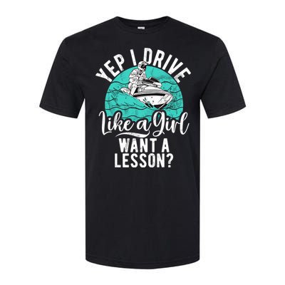 Jet Ski Driver Drive Like A Water Sports Jet Ski Gift Softstyle CVC T-Shirt