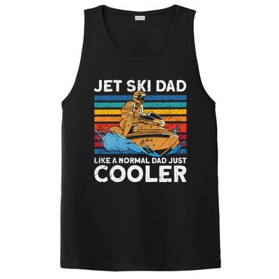 Jet Skiing Dad Like A Normal Dad Just Cooler Jet Ski Funny Gift PosiCharge Competitor Tank