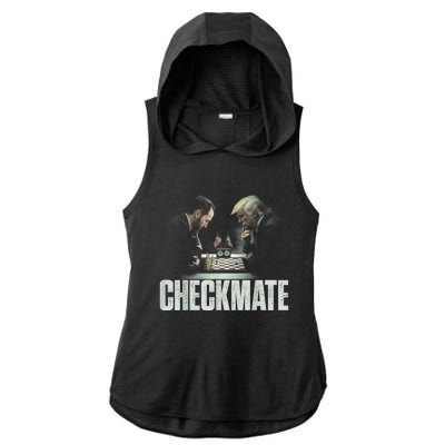 Jack Smith Donald Trump Checkmate Vintage Retro Political Ladies PosiCharge Tri-Blend Wicking Draft Hoodie Tank