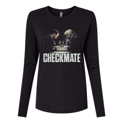 Jack Smith Donald Trump Checkmate Vintage Retro Political Womens Cotton Relaxed Long Sleeve T-Shirt