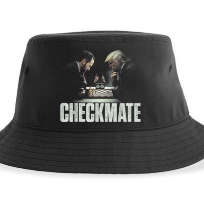 Jack Smith Donald Trump Checkmate Vintage Retro Political Sustainable Bucket Hat