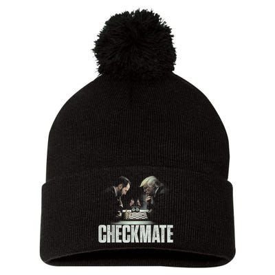 Jack Smith Donald Trump Checkmate Vintage Retro Political Pom Pom 12in Knit Beanie