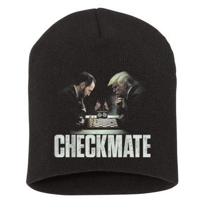 Jack Smith Donald Trump Checkmate Vintage Retro Political Short Acrylic Beanie