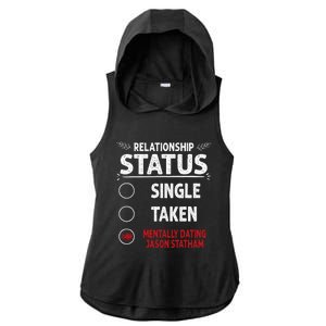 J. Statham Dating Relationship Status Ladies PosiCharge Tri-Blend Wicking Draft Hoodie Tank