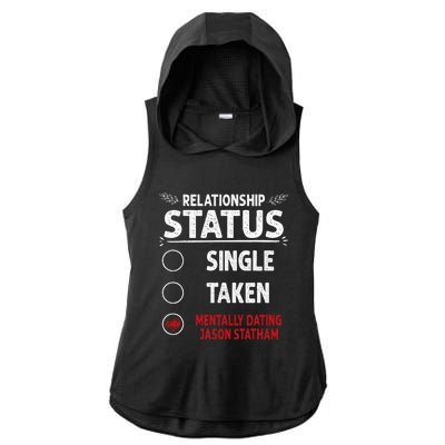 J. Statham Dating Relationship Status Ladies PosiCharge Tri-Blend Wicking Draft Hoodie Tank