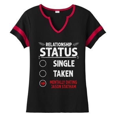 J. Statham Dating Relationship Status Ladies Halftime Notch Neck Tee