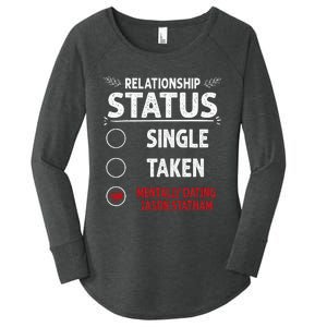 J. Statham Dating Relationship Status Women's Perfect Tri Tunic Long Sleeve Shirt