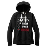 J. Statham Dating Relationship Status Women's Fleece Hoodie