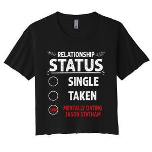 J. Statham Dating Relationship Status Women's Crop Top Tee