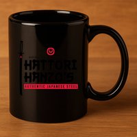 Japanese Steel Dark Version 11oz C Handle Ceramic Mug