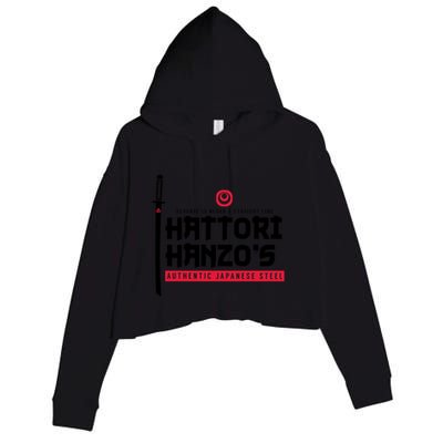 Japanese Steel Dark Version Crop Fleece Hoodie