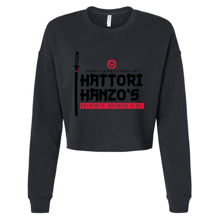 Japanese Steel Dark Version Cropped Pullover Crew