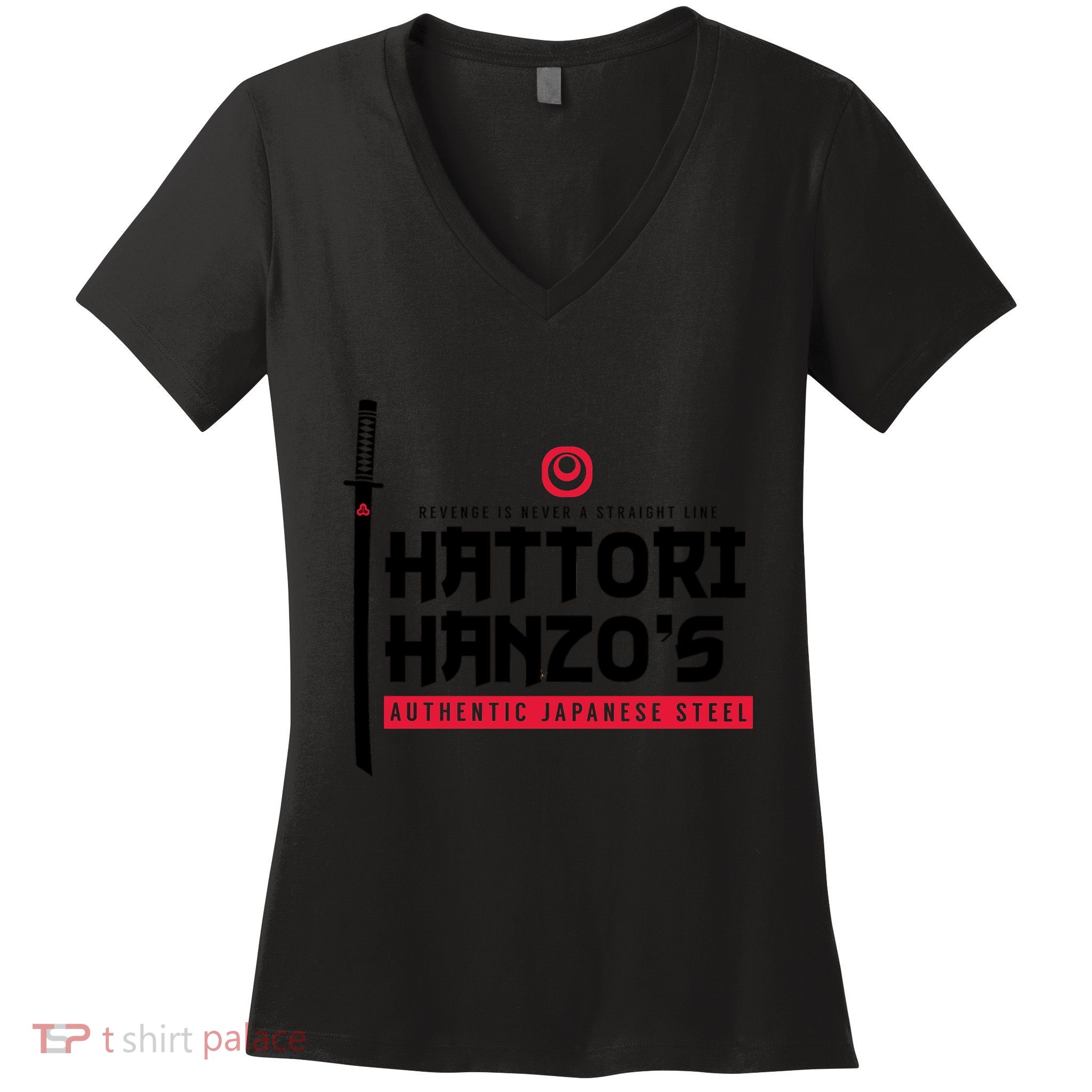 Japanese Steel Dark Version Women's V-Neck T-Shirt