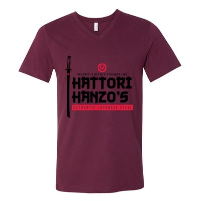 Japanese Steel Dark Version V-Neck T-Shirt
