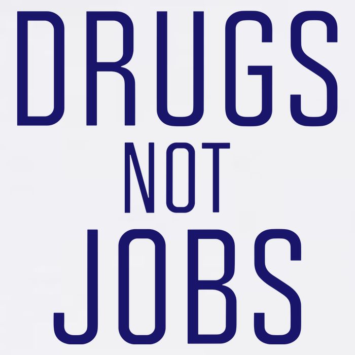 Drugs Not Jobs V-Neck T-Shirt