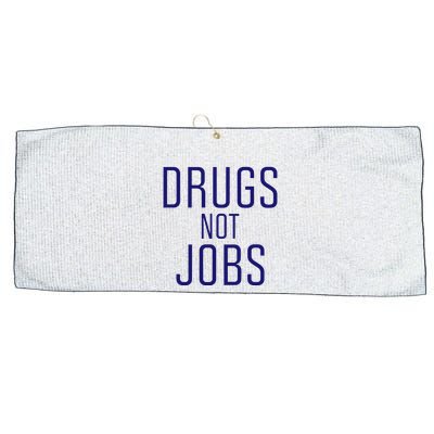 Drugs Not Jobs Large Microfiber Waffle Golf Towel