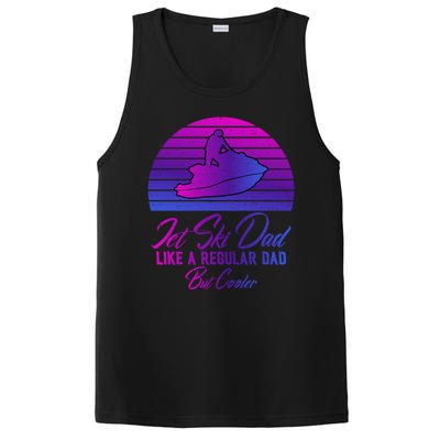 Jet Ski Dad Like A Regular Dad But Cooler Water Sports Gift PosiCharge Competitor Tank