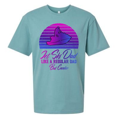 Jet Ski Dad Like A Regular Dad But Cooler Water Sports Gift Sueded Cloud Jersey T-Shirt