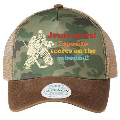 Jesus Saves Esposito Scores On The Rebound Legacy Tie Dye Trucker Hat