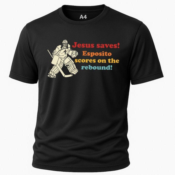 Jesus Saves Esposito Scores On The Rebound Performance Shirt