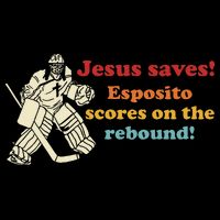 Jesus Saves Esposito Scores On The Rebound Performance Shirt
