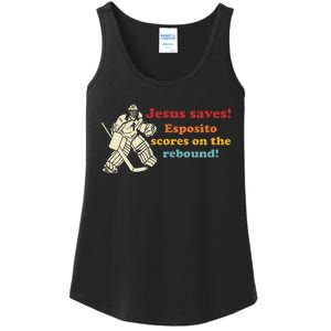 Jesus Saves Esposito Scores On The Rebound Ladies Essential Tank